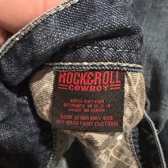 Rock and Roll Denim double barrel boot cut jeans. 40x30 - Picture 7 of 8